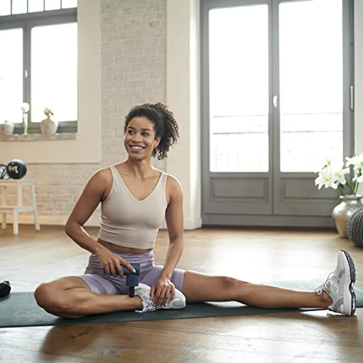 medisana MG 600 Massagepistole, Elektrisches Massagegerät, Erholung & Muskelentspannung, Wärme und Kälte Funktion, Inkl. 7 Massageaufsätze & 3 Vibrationsstufen – Bild 3