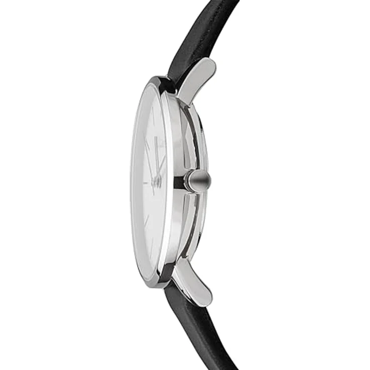 s.Oliver Damenuhr 34 mm, Flache analoge Armbanduhr mit Quarzwerk, schwarz, 3 ATM wasserdicht, kratzfest, Geschenkidee – Bild 2
