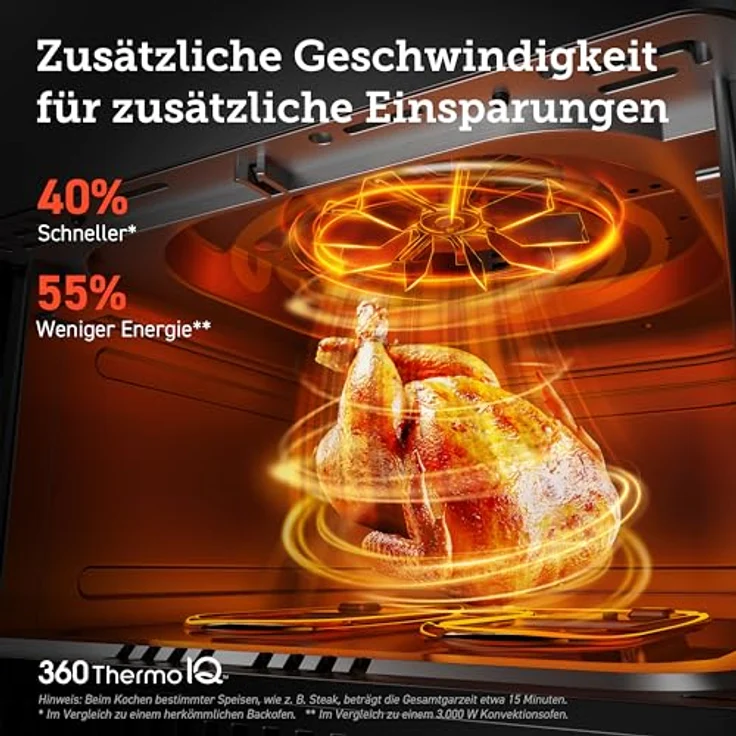 COSORI Heißluftfritteuse XXL, Dual Blaze, 6,4 L(1.8kg) Wifi verbunden, Airfryer mit 12 Multifunktionen, 90+ Online Rezept & Rezeptbuch, Full Touch Screen, 1700W, Weiß – Bild 2