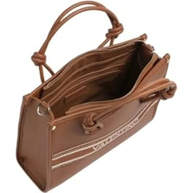 Valentino Aella Handtasche 32 cm, Henkeltasche aus 100% Polyurethan, braun – Bild 6