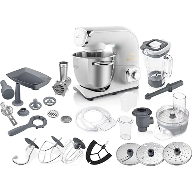 ETA Gratus EVO Max Küchenmaschine I Vollmetall I 5.5 Liter Schüssel I 1500 Watt I Knetmaschine I Rührmaschine I Zubehör Paket inkl. Fleischwolf – Bild 1