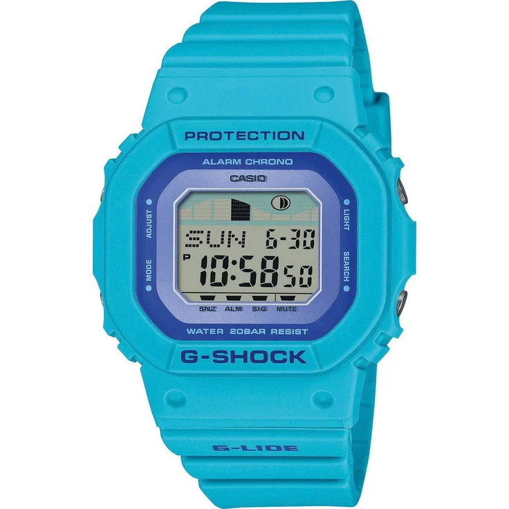CASIO G-SHOCK Chronograph GLX-S5610-2ER, digitale Quarzuhr, stoßfest, robust, urbanes Design, blau – Bild 1