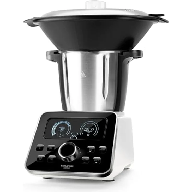 Taurus Foodie Multifunktions-Küchenmaschine, 31 Funktionen, integrierte Waage, 1500 W, 3,5 l, Edelstahl, Schwarz [Energieklasse A+] – Bild 3