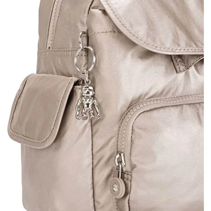 Kipling Basic Plus City Rucksack, 30 cm, goldfarben, 100% Polyamid, metallic glow – Bild 5