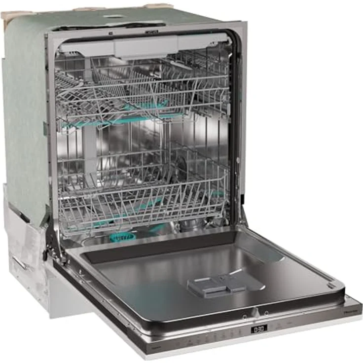 Hisense HV16D5, Voll integrierter Geschirrspüler, 60 cm, 16 Maßgedecke, Weiß, Half Load, Quick Wash, Aquastop – Bild 4