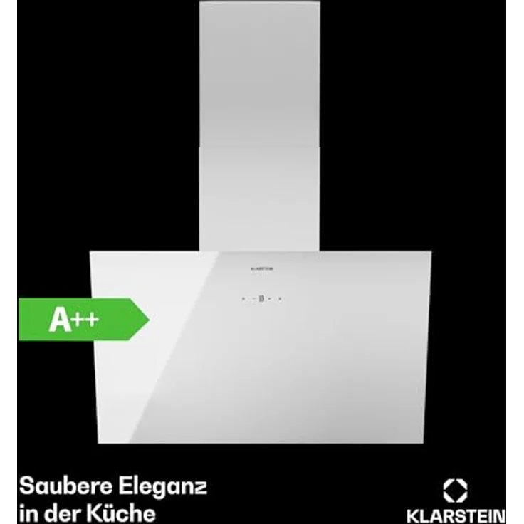 Klarstein Dunstabzugshaube 60cm, Abluft-Dunstabzugshaube mit Spülmaschinenfestem Filter aus Aluminium, Leise Abzugshaube Abluft, 305m³/h Luftstrom, Effiziente Wandhauben mit LEDs & Touch Controls – Bild 2