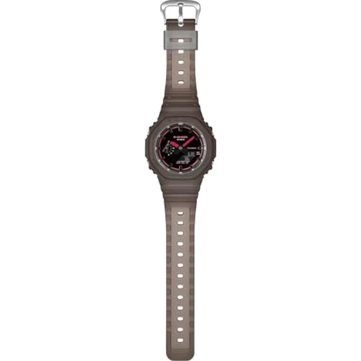 Casio G-Shock Unisex Analog Digital Quarz Armbanduhr, Braun mit Stoppuhr, Alarm, Weltzeit und wasserdicht bis 20 bar – Bild 3