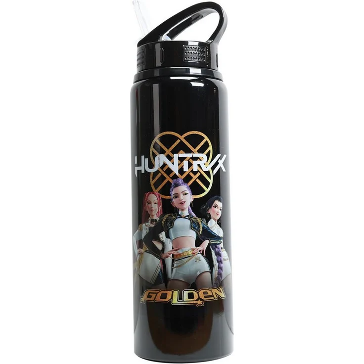 Blue Sky Designs Trinkflasche KPop Demon Hunters, Flip Top, 650ml, golden