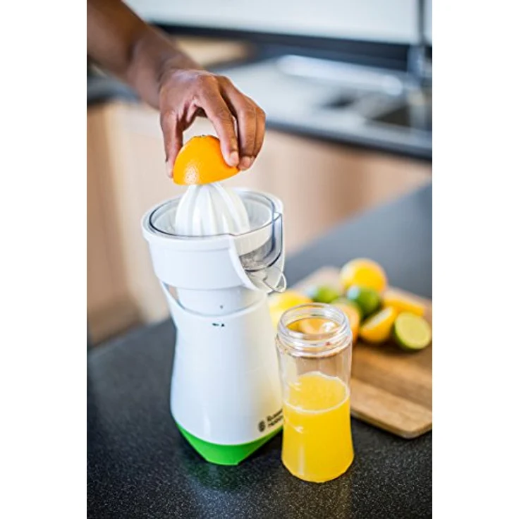Russell Hobbs Smoothie Maker Mix&Go Juice Explore, inkl. Aufsätze: Mixer- & 2 Zitruspressen-Aufsätze, 22.300 U-min, 2 Trinkflaschen, Zitruspresse, elektrischer Entsafter Küchenmaschine 21352-56 – Bild 2