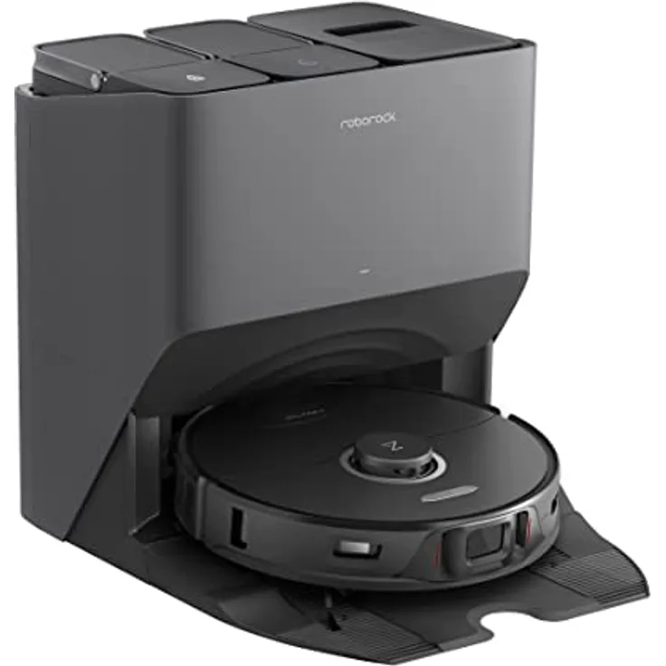roborock S8 Pro Ultra Saug- & Wischroboter mit All-in-One Station (Saugleistung 6000Pa, 180min Akkulaufzeit, 350ml Staub-/ 200ml Wassertank, Ultraschall-Wischfunktion, App-/Sprachsteuerung)