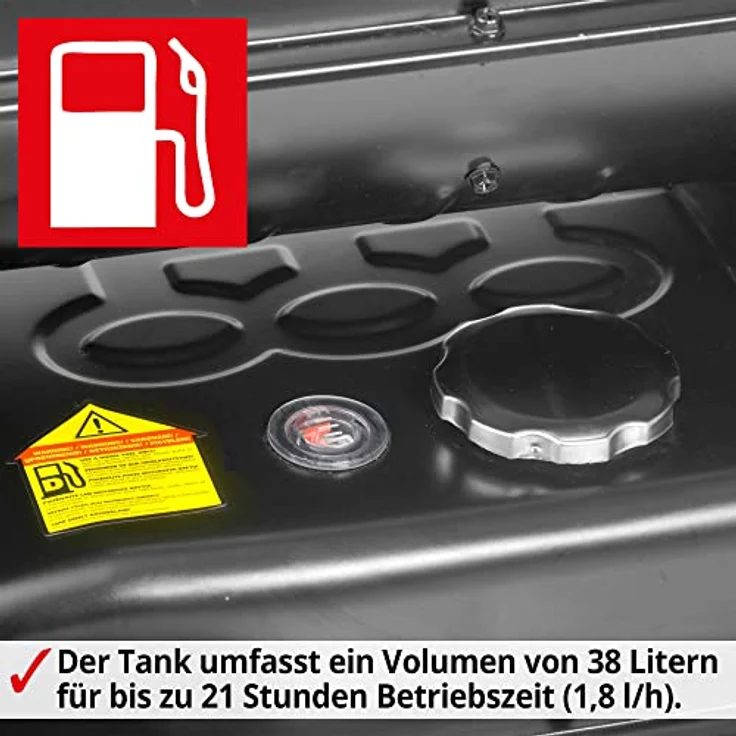 HECHT 3040 Diesel Heizkanone | 18 kW Heizleistung für bis zu 150 m² | Fahrbares Gestell | 1,8 l/h Verbrauch | Robustes Design – Bild 5