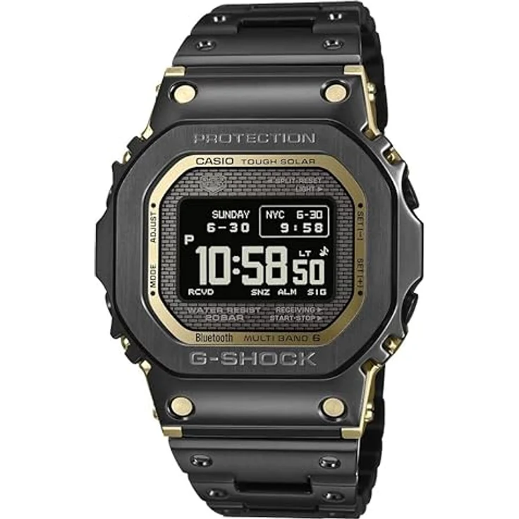 Casio G-Shock GMW-BZ5000BD-1ER Sportuhr Edelstahl, gebürstet, braun-schwarz, Bluetooth, Multiband 6, Tough Solar – Bild 1