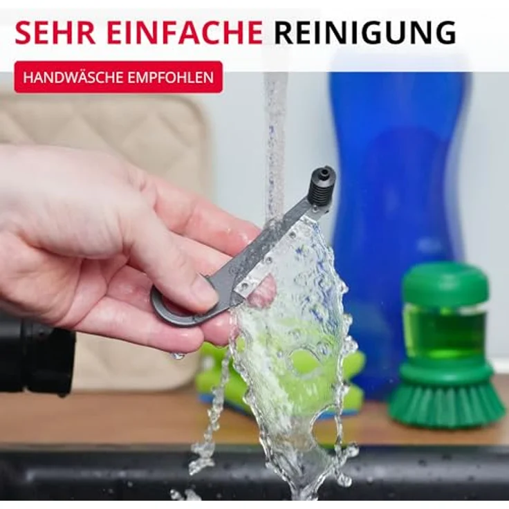WESTMARK Gemüseschneider Radimax Black Edition, Spiralschneider für Rettich, Gurke und Zucchini, ergonomischer Griff, aus Aluminium und Edelstahl, anthrazit, Made in Germany – Bild 7