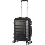 Cahoon - Hartschalen-Koffer Trolley Handgepäck Reisekoffer Kofferset 4 Rollen M-L-XL-Set 201 (schwarz, Handgepäck)