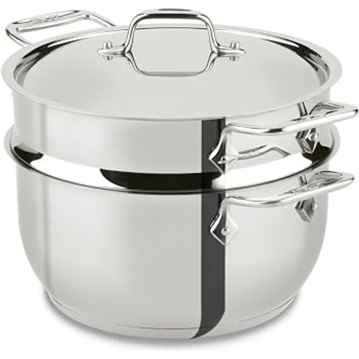 All-Clad E414S564 Edelstahl-Dampfgarer-Kochgeschirr, 5 Quart, silber ? 2100078498 – Bild 1