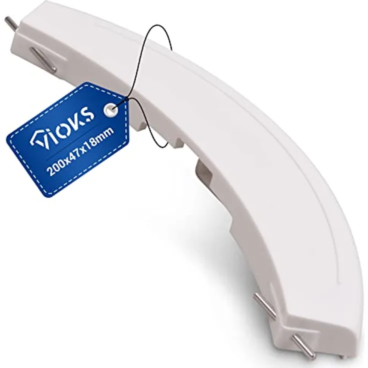 VIOKS Türgriff 200x47x18mm Weiß Ersatz für Bosch Waschmaschine Griff 00266751 Siemens Handgriff - Balay Bosch Siemens Waschmaschine Ersatzteile