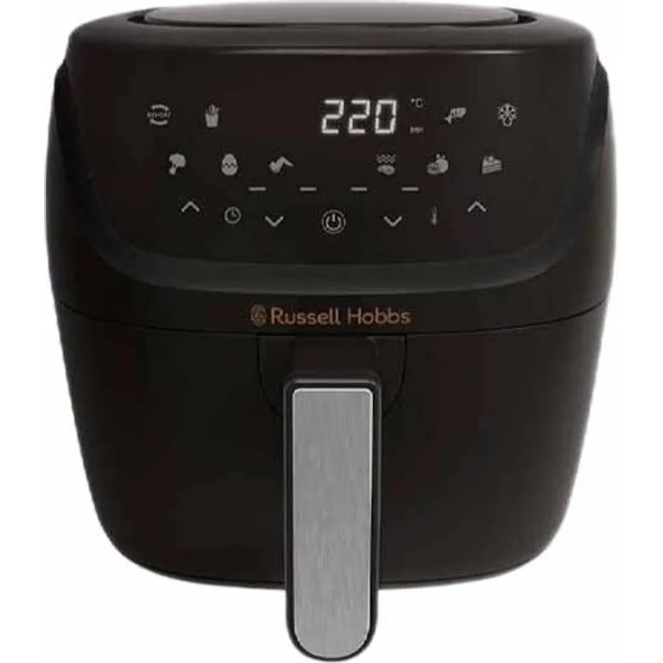 Russell Hobbs RH27160 Heißluftfritteuse, 4 Liter, 1350 Watt, digitale Touchscreen-Bedienung, schwarz