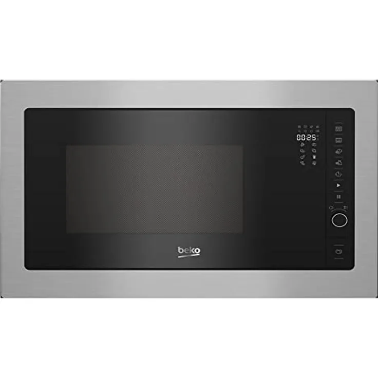 Beko BMGB25332BG, Einbau-Grillmikrowelle mit 25l Volumen, 900W Mikrowellenleistung und 1000W Grill, Edelstahl