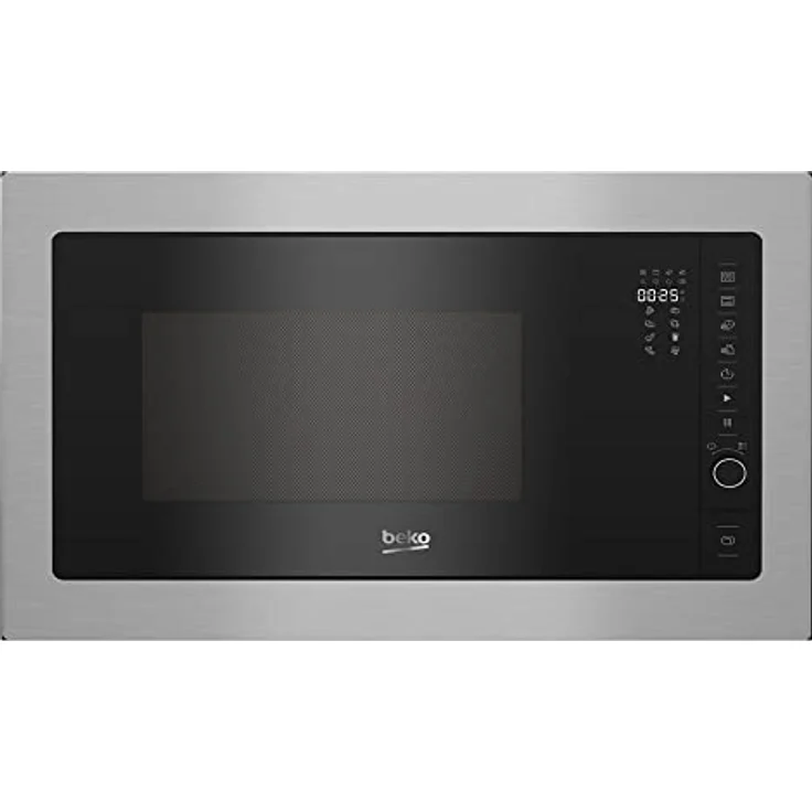 Beko BMGB25332BG, Einbau-Grillmikrowelle mit 25l Volumen, 900W Mikrowellenleistung und 1000W Grill, Edelstahl – Bild 1