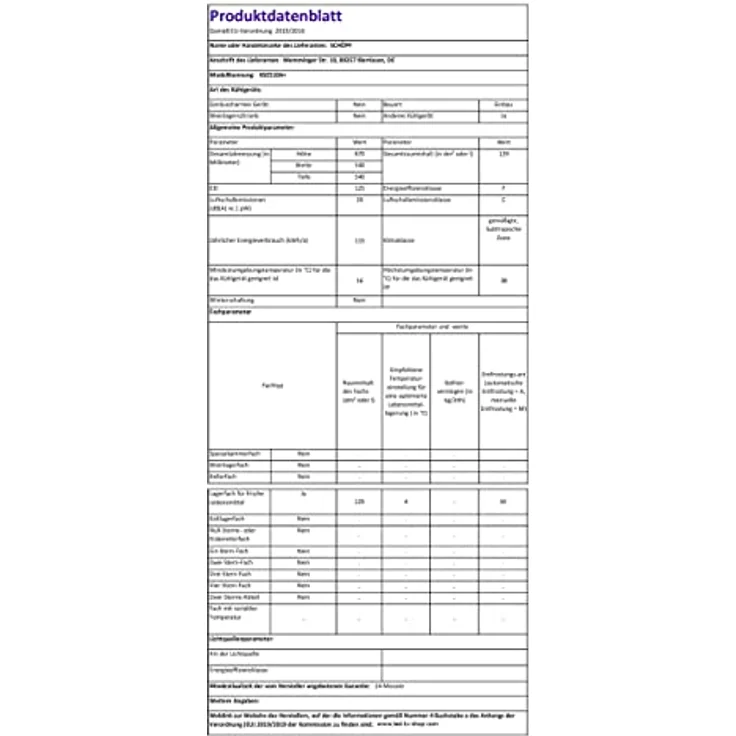 Schoepf Einbaukühlschrank KSE510 / 129 L / Schlepptüre, LED-Beleuchtung, 88cm, weiß – Bild 7