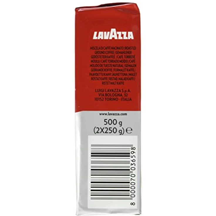 Lavazza Gemahlener Kaffee - Qualità Rossa - 2er Pack (2 x 500 g) – Bild 4