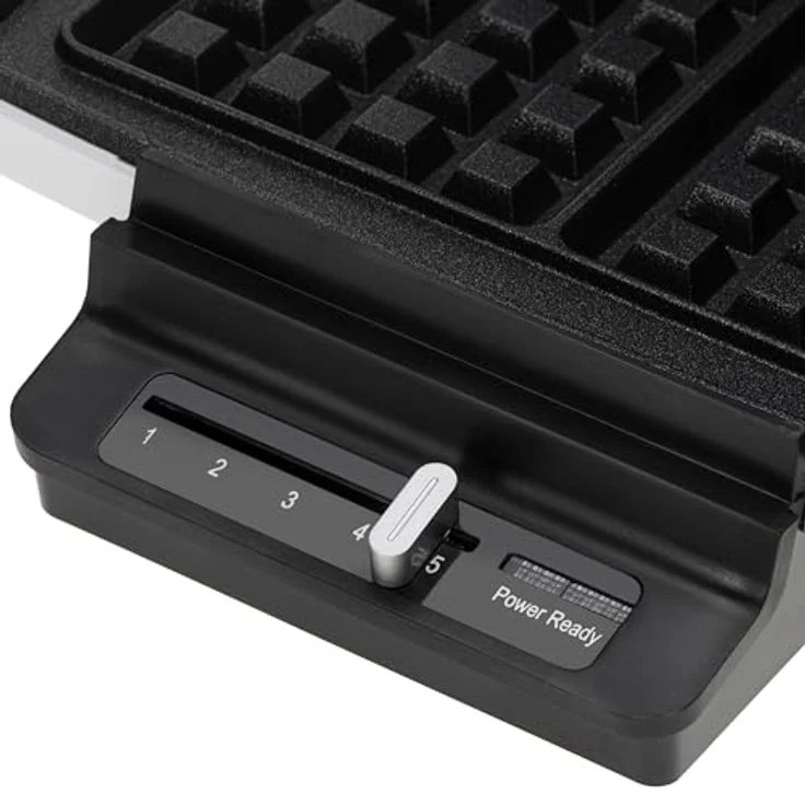 Adler Waffeleisen AD 3085, Antihaftbeschichtung, Wafflemaker, Belgische Waffeln, weiß – Bild 5