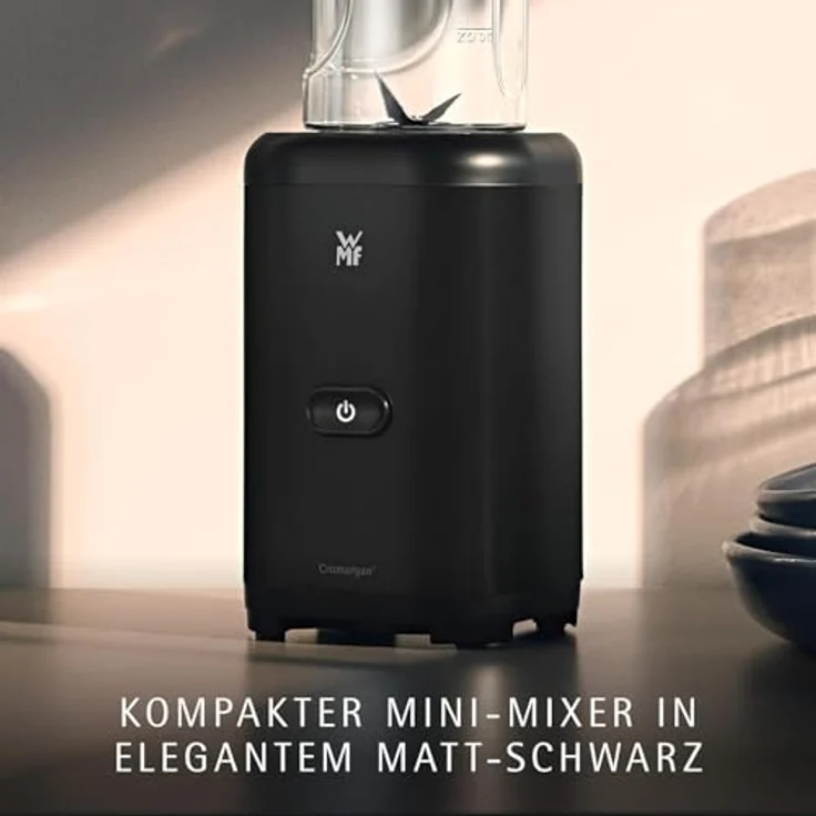 WMF Kult X Mix & Go, Smoothie Maker mit 300 Watt, 4 Edelstahlklingen, matt schwarz – Bild 3