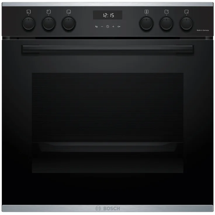 Bosch Exclusiv HEG217AB4 Einbau-Herd, 60 x 60 cm, Schwarz, 3D-Heißluft für perfekte Back- und Bratergebnisse