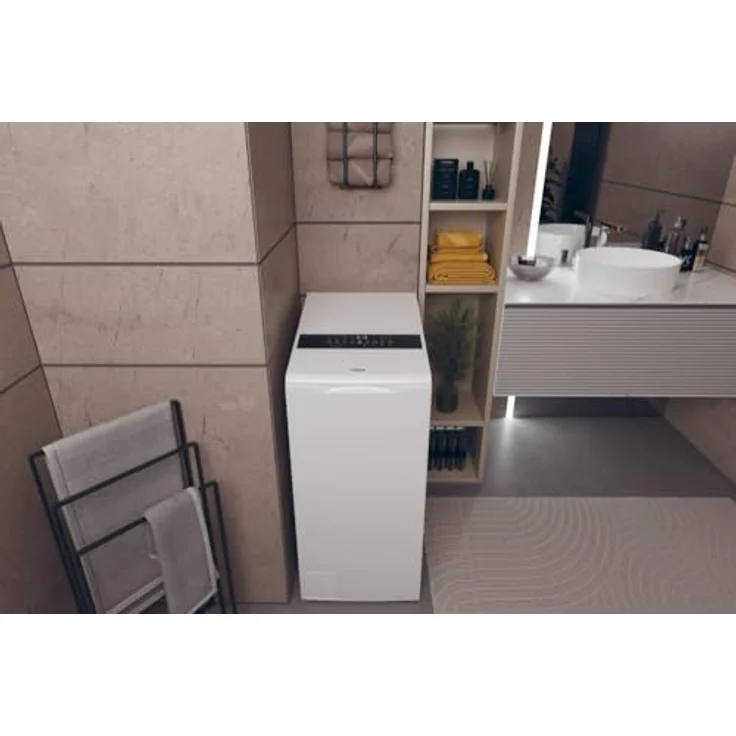 Haier HW90-BPD13386U-S Toplader Waschmaschine, 9 kg Fassungsvermögen, 1300 RPM, Weiß – Bild 4