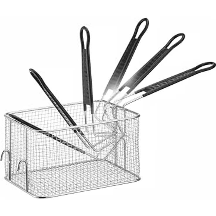 HENDI Frittierkorb für 8-Liter-Fritteusen, robuste Konstruktion, 238x190x140mm, ideal für Gastronomie und privaten Gebrauch – Bild 4