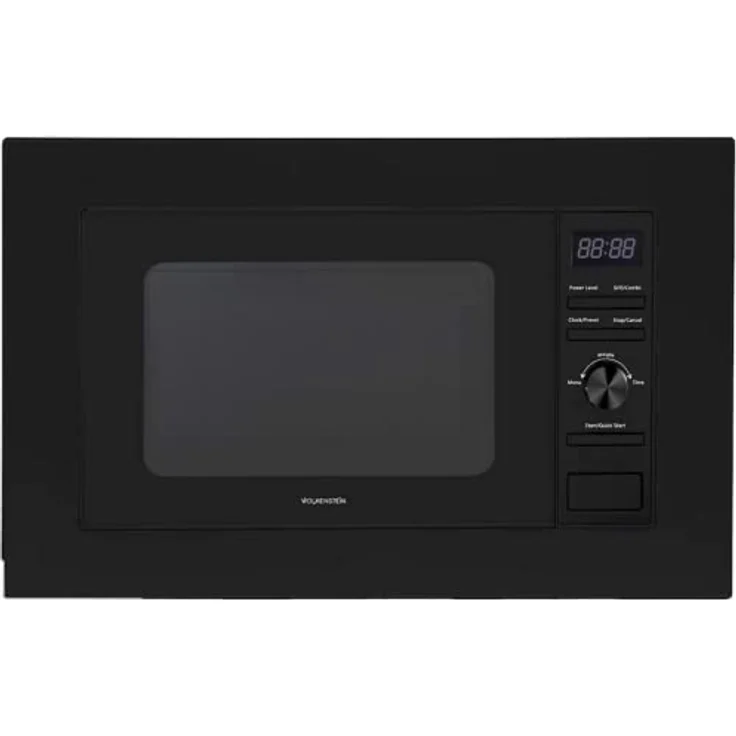 Wolkenstein WMW800-20GB EB Mikrowelle, 2in1 mit Grill, Einbaugerät, schwarz, 800 Watt, 20 Liter Garraum, Edelstahl – Bild 2