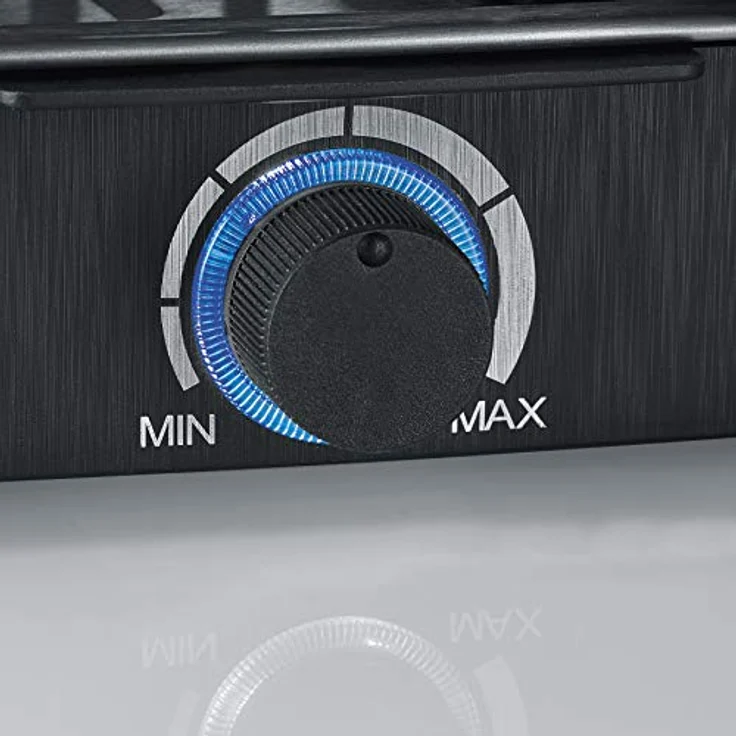 SEVERIN - Raclette-Grill con piedra natural, parrilla eléctrica de sobremesa, raclette para 8 personas, plástico/acero inoxidable. Negro RG 2378 – Bild 5