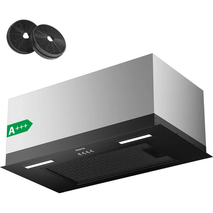CIARRA Dunstabzugshaube VMB6926A, A+++ 650 m³/h, 60 cm, 3 Stufen Unterbau, LED-Beleuchtung, Aktivkohlefilter