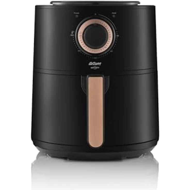 Arzum Heißluftfritteuse Airtasty Heißluftfritteuse Air Fryer Herausnehmbarer Korb Schwarz, 1350 W Leistung, 4 L Volumen – Bild 3
