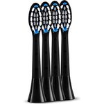 Silk'n Ersatzbürstenköpfe, Familienpackung, 4 Stück, schwarz, medium für SonicYou und SonicSmilePLUS