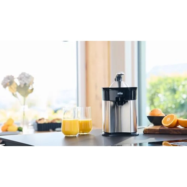 Braun CJ 7050 BK, Entsafter mit universellem Presskegel, Anti-Tropf-System und Start-/Stopp-Automatik, Schwarz – Bild 8