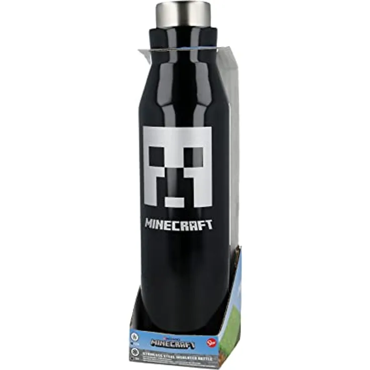 580 ml Edelstahl Thermo-Mehrwegflasche |Minecraft
