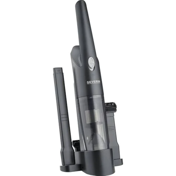 SEVERIN HV 7130, Akku-Handstaubsauger 7.4 V Beutellos mit aufsteckbarem Möbelaufsatz und einfacher Filterreinigung