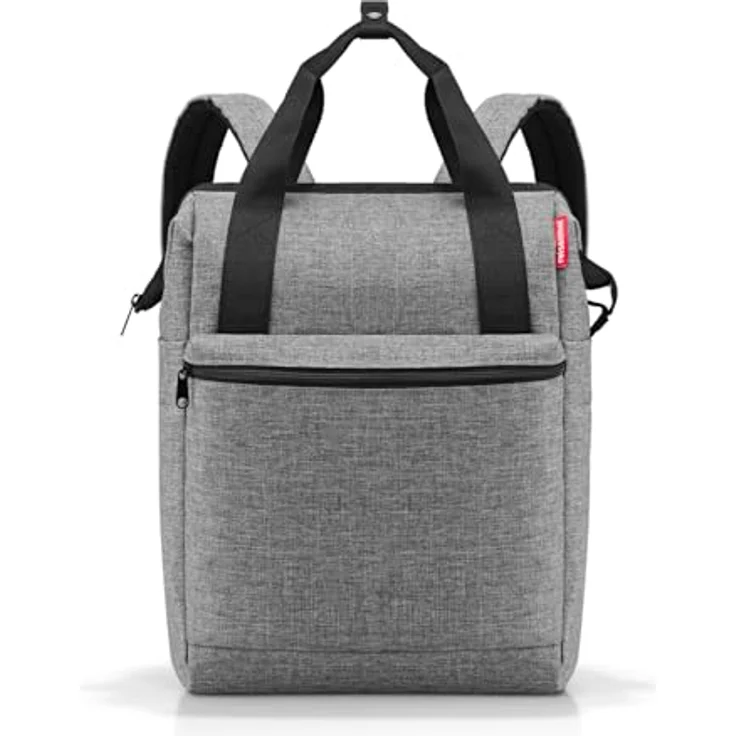 reisenthel allrounder R large Groß Rucksack und Tragetasche in einem Mit Stecklasche für Reisetrolleys, Farbe:twist silver – Bild 1