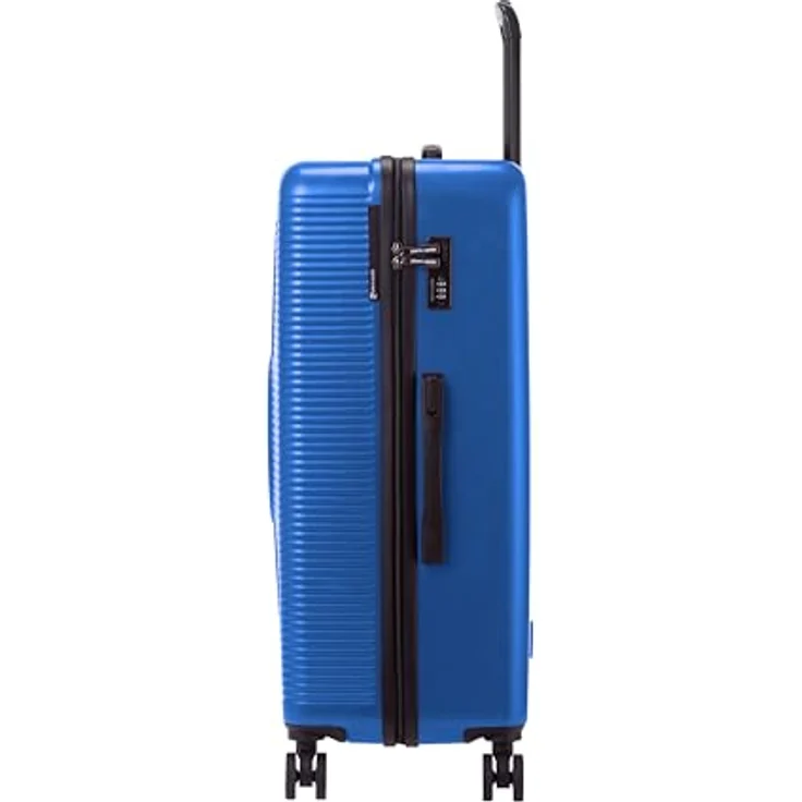 Pierre Cardin, Koffer, 4 Rollen Kofferset 3-teilig, (99 l, XL) - Stilvolles Reisegepäck mit Kreuzpackgurt und Wäschefach, Schwarz – Bild 7
