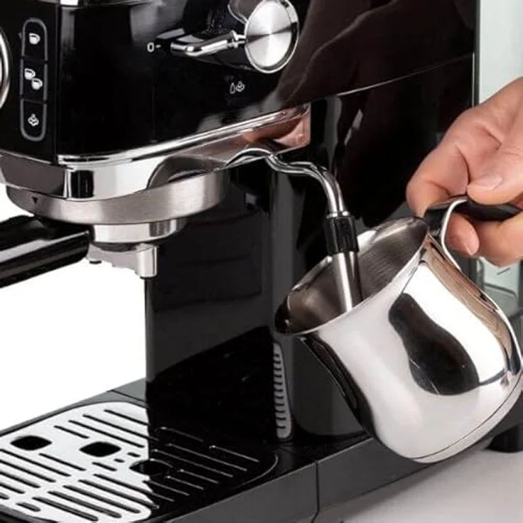 Ariete Perfetto Slim Manometro 1381/12 czarny, Siebträgermaschine, Schwarz – Bild 5