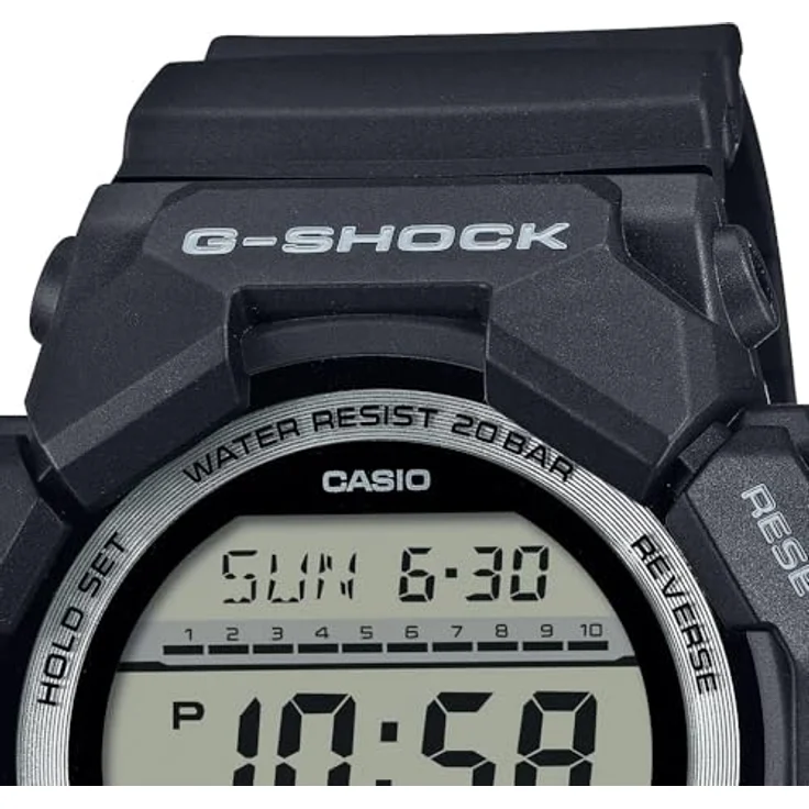 Casio G-Shock Classic Herren-Digitaluhr Schwarz GD-010-1ER, Kunststoffarmband, Mineralglas – Bild 4