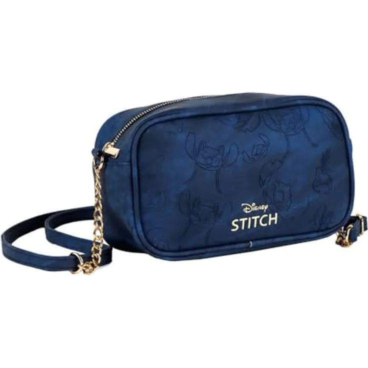 Cerda Disney Stitch Umhängetasche, Kunstleder Taschen für Damen, 23 × 16 × 8 cm, leicht und stilvoll