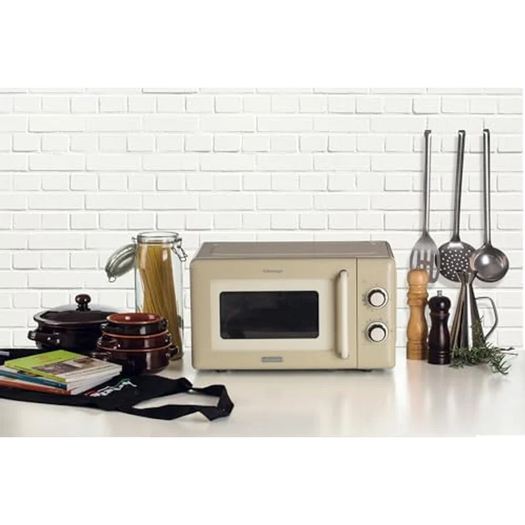 Ariete Mikrowelle Vintage 20 Liter, 3-in-1 mit 800 Watt, Pastellfarbe, 30-Minuten-Timer – Bild 4
