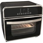 Deski Minibackofen, Standgerät, Garraum 15 l, Leistung 1600 W, Abmessungen in cm 33 x 35 x 34 schwarz, edelstahl