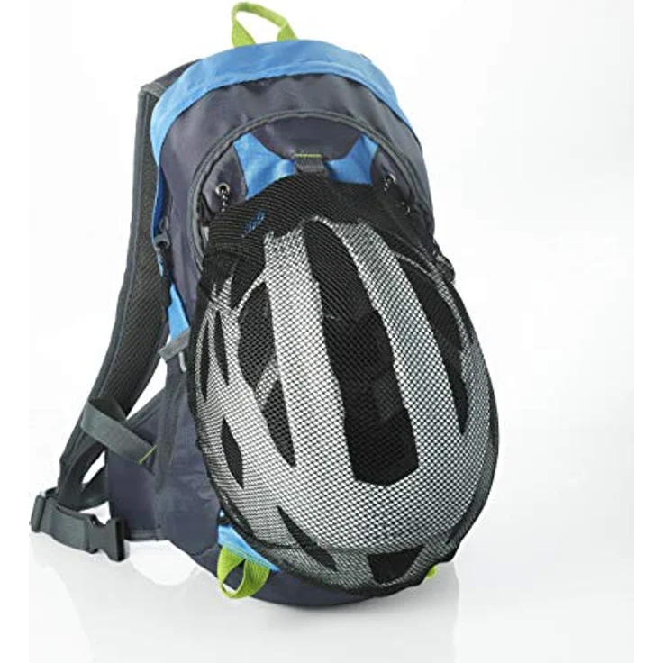 FISCHER Fahrrad Sportrucksack Rucksack 15L, Helmnetz, Regencover, ergonomisches Tragesystem, Hüftgurt, schwarz – Bild 4