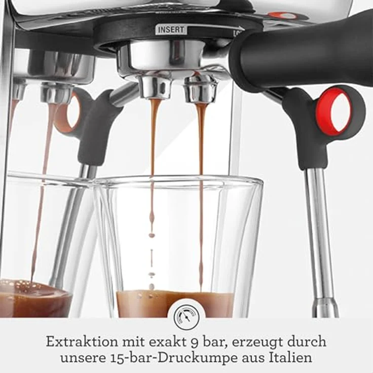 Sage SES500 the Bambino Plus Siebträgermaschine, Trüffelschwarz – Bild 4