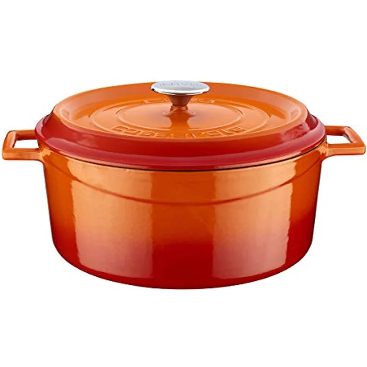 CASSEROLE ROND 280 MM 6.70 LTR LVYTC28K2O ORANGE/BLACK <LAVA> – Bild 1
