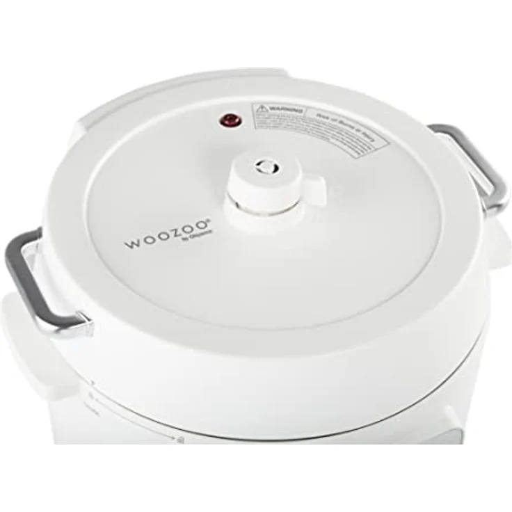Woozoo, Multikocher inkl Schnellkochtopf & Reiskocher, 12-in-1, 6 manuelle Modi, 6 voreing. Menüs, Für Schnellkochen, Temperatur-, Schongaren, Hot-Pot, Dämpfen, Heat-Up - Multi Cooker PC-MA3 - Weiß – Bild 4
