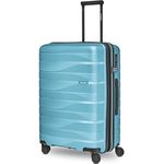 Bergpfeil Mittelgroßer Hartschalen Check-in Koffer |Trolley erweiterbar 45 x 27 x 66 cm aus hochwertigem Polypropylen-Material | Unisex Koffer nur 3,7 kg | Doppelrollen & TSA-Schloss (Travel)